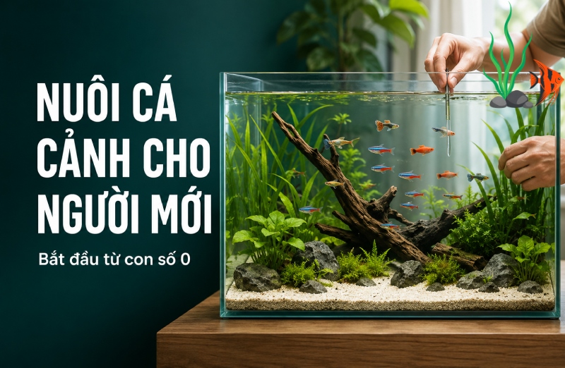 Kinh nghiệm nuôi cá cảnh cho người mới chơi từ con số 0